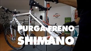 Cómo purgar un freno Shimano [upl. by Furtek273]