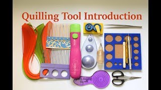 Introduction to Paper Quilling Part one Paper Quilling Tools [upl. by Eanat777]