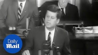 JFK commits US to landing a man on the moon in historic 1961 speech [upl. by Eniamrahs604]