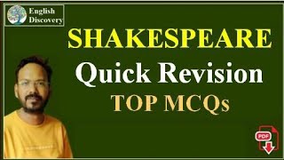 Shakespeare Quick Revision MCQs [upl. by Elinad]