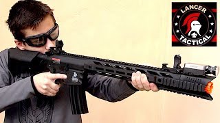 Lancer Tactical LT25 Interceptor SPR  Airsoft Gameplay [upl. by Yert]