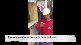 Comment installer une fenêtre de façon conforme [upl. by Ilyah]