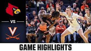 Louisville vs Virginia Game Highlights  202324 ACC Men’s Basketball [upl. by Leamiba848]