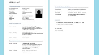 Lebenslauf in Word erstellen  professioneller Lebenslauf Tabellarisch Tutorial Vorlage [upl. by Suoicserp289]