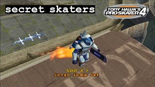 Tony Hawks Pro Skater 4 PS2  Secret Skaters [upl. by Ingeberg]