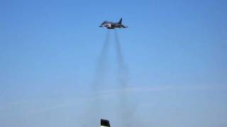 Harrier jet hover tricks Airventure 2011 [upl. by Attennod]