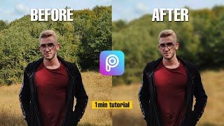 How to Blur Background in PicsArt  1min PicsArt Tutorial [upl. by Anitahs]