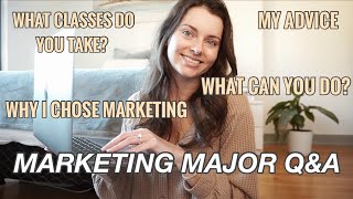 ADVICE FROM A MARKETING MAJOR GRAD  Why I Chose Marketing What Can You Do Classes  Marketing QampA [upl. by Elicec]