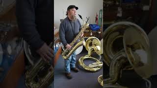 Buescher 400 Baritone Sax playtest restored [upl. by Thibaud]