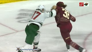 Marcus Foligno vs Liam OBrien Mar 12 2023 [upl. by Iz]