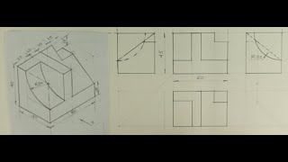 Orthographic projection  Technical drawing  Engineering drawing [upl. by Etienne60]