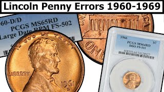 19601969 Lincoln Penny Errors amp Varieties Complete Guide  Values amp Clear Explanation [upl. by Shannon]