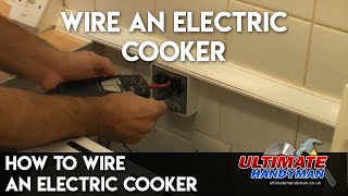 How to wire an electric cooker [upl. by Siraf]