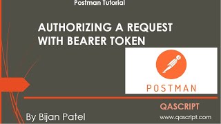 Postman Tutorial  Authorize API Requests with Bearer Token in Postman [upl. by Enasus306]