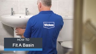 Wickes How To Fit a Basin amp Taps [upl. by Drogin327]