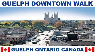 GUELPH ONTARIO CANADA DOWNTOWN WALK [upl. by Enalda]