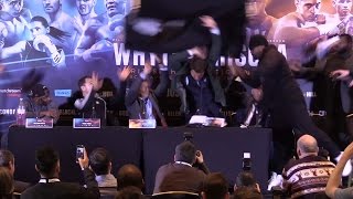 Dereck Chisora Throws Table At Dillian Whyte [upl. by Misak106]