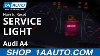 How to Reset Service Light 0409 Audi A4 [upl. by Fleisher387]