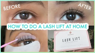 HOW TO DO A LASH LIFT AT HOME and what I regret about it 1 week later [upl. by Ennylhsa]