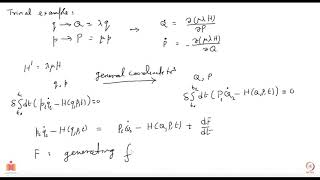 Hamiltonian Mechanics Generating Function of Canonical Transformations [upl. by Ttoile861]