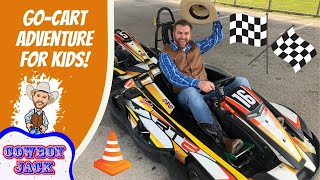 Go Kart Track for Kids  Cowboy Jack [upl. by Kirtap651]