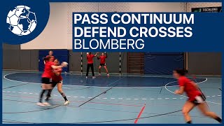 Passing Exercise  Crossing Continuum Handballtraining Birkner  Handball inspires [upl. by Bagger]