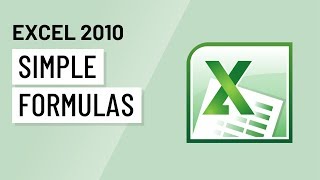 Excel 2010 Simple Formulas [upl. by Shoshana753]