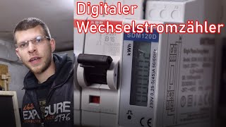 Digitalen Wechselstromzähler verdrahten ElektroM [upl. by Hras]