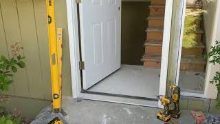 Jeld Wen Front Door Installation  Really crappy products and craftsmanship PART 1 [upl. by Altheta129]