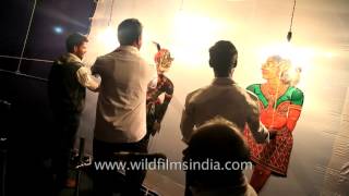 Leather shadow puppetry of Andhra Pradesh Tholu Bommalata [upl. by Nyletac]