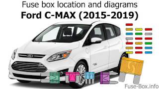 Fuse box location and diagrams Ford CMAX 20152019 [upl. by Gerik]