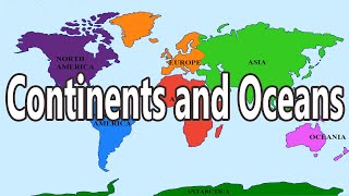 7 Continents and 5 Oceans of the World  Geography for Kids [upl. by Mccully]