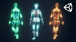 HOLOGRAM using Unity Shader Graph [upl. by Lehcsreh711]