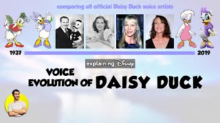 Voice Evolution of DAISY DUCK  82 Years Compared amp Explained  CARTOON EVOLUTION [upl. by Ataeb]