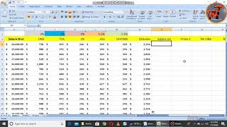 Calcul du salaire Net en Excel 2021 [upl. by Boj]