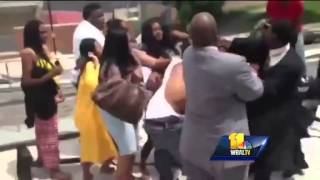 Randallstown students react to fight at graduation [upl. by Enyaht]