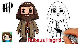 How to Draw Hagrid  Harry Potter [upl. by Sudoeht]