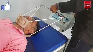 Cervical traction machine Uses Physiotherapy HCD444 [upl. by Nwahsyt]