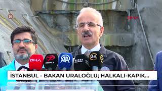 İstanbul  Bakan Uraloğlu HalkalıKapıkule demiryolu hattında seyahat süresini 4 saatten 15 saa [upl. by Ariet]