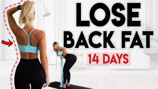 LOSE BACK FAT in 14 Days  10 minute Home Workout [upl. by Mahgem]