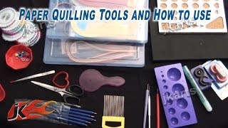 Paper Quilling Tools  How to use Quilling Tools  JK Arts 212 [upl. by Ginelle487]