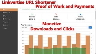 LINKVERTISE One of the best URL Shorteners 2024 to earn Money Online and Proof of payments [upl. by Eetsud200]