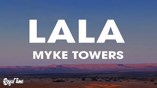 Myke Towers  LALA LyricsLetra [upl. by Anura]