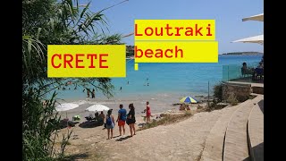 Loutraki beach near Chania in Crete  GREECE 2021 [upl. by Starla766]