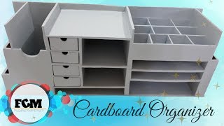 DIY Cardboard Organizer BIG [upl. by Ahsennod]