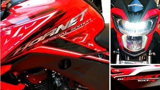 Honda CB Hornet 160R I Walkaround Review  2019 Honda CB Hornet 160R Sports Red Features amp Specs [upl. by Airahs]