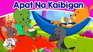 Apat Na Kaibigan  Kwentong Pambata  Mga kwentong pambata tagalog na may aral  Pambatang kwento [upl. by Inihor]