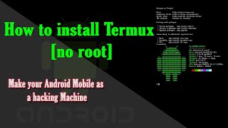 how to install Termux on android No Root [upl. by Nwahsem]