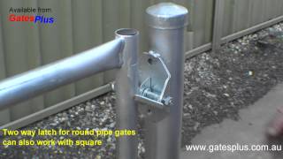 Gate Latch 2 way for round pipe and square [upl. by Nador725]