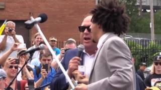 Eric Andre takes stage outside RNC in Cleveland [upl. by Howarth]